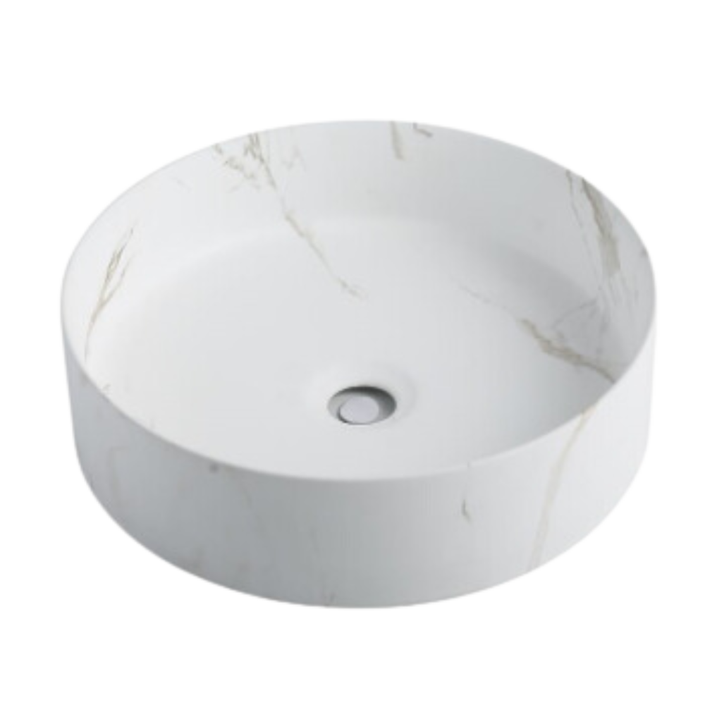 Carrara Matte White Ceramic Basin