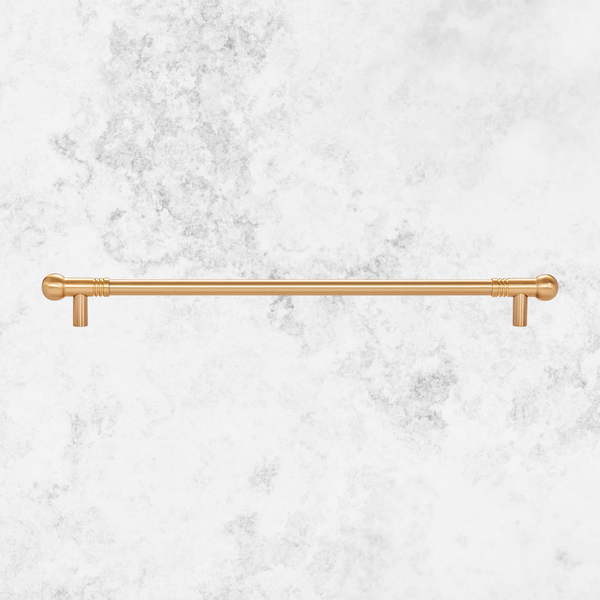 Momo Handles Parla Bar Pull 320mm Brushed Satin Brass
