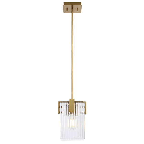 Telbix Pelion 1 Light Pendant Antique Gold
