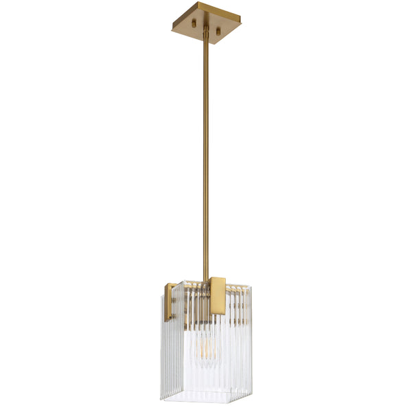 Telbix Pelion 1 Light Pendant Antique Gold