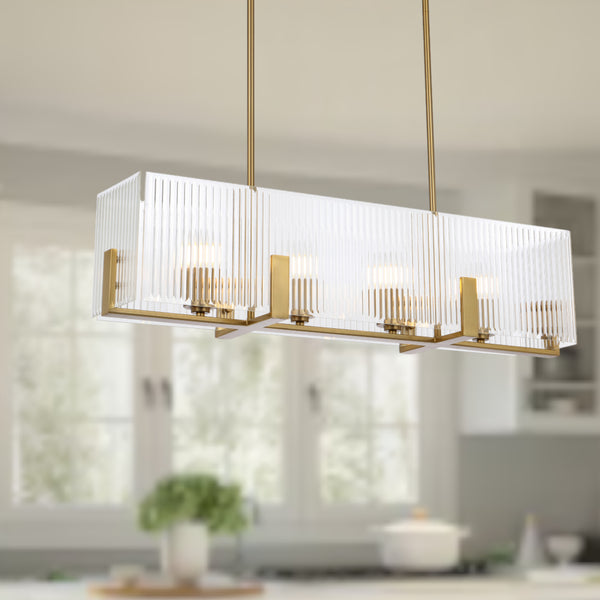 Telbix Pelion 4 Light Pendant Antique Gold