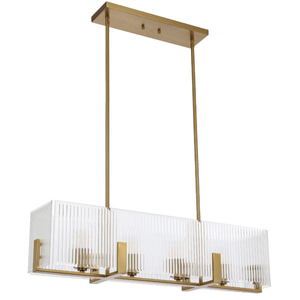 Telbix Pelion 4 Light Pendant Antique Gold