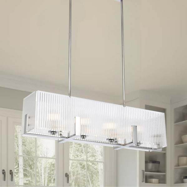Telbix Pelion 4 Light Pendant Chrome