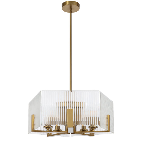 Telbix Pelion 5 Light Pendant Antique Gold