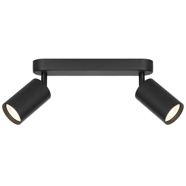 Telbix Picard 2 Light Spotlight Black