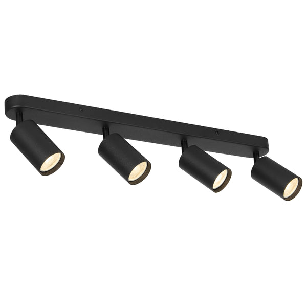 Telbix Picard 4 Light Spotlight Black