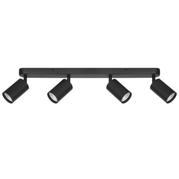 Telbix Picard 4 Light Spotlight Black