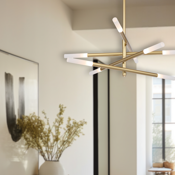 Telbix Pinta 8 Light Pendant Gold