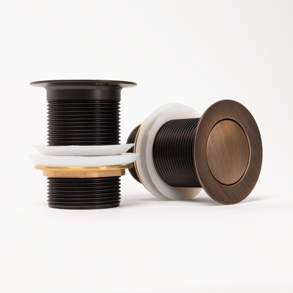 Alma 40mm Bath Waste Brushed Vintage Antique Brass