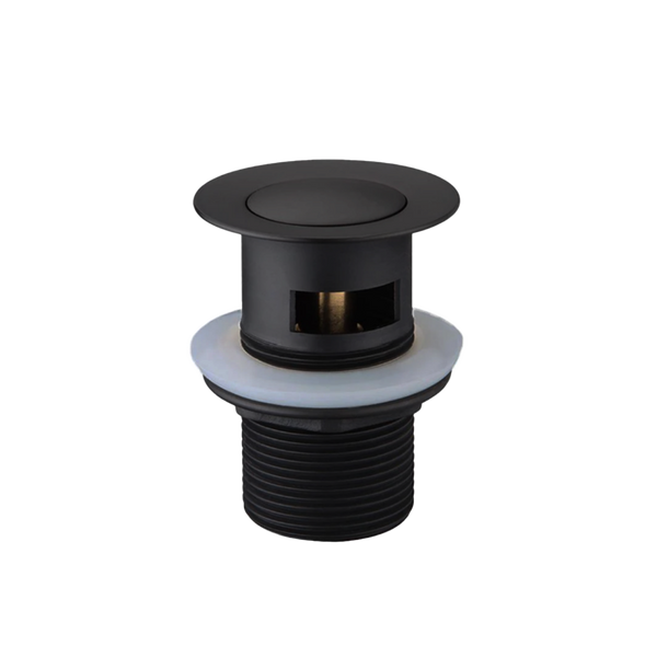 Alma 32mm Black Pop Up Waste with Overflow