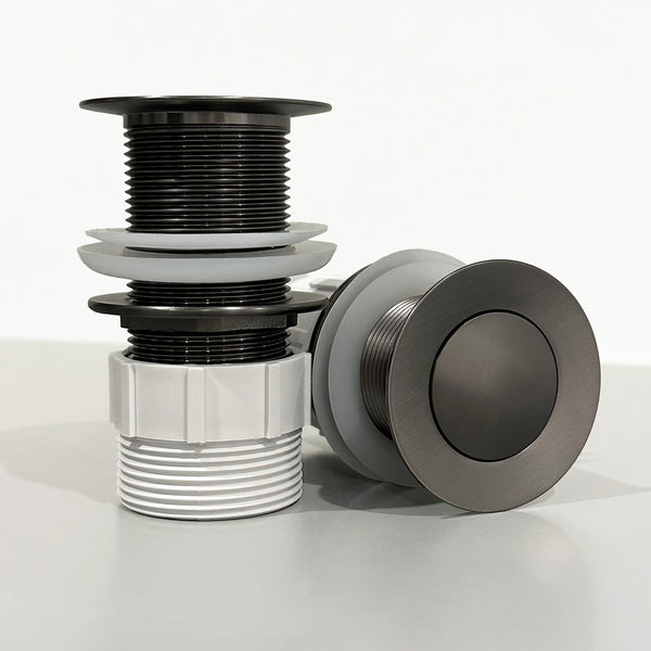 Alma 32mm Brushed Gunmetal Pop Up Waste