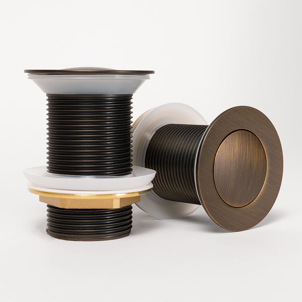 Alma 32mm Brushed Vintage Antique Brass Pop Up Waste