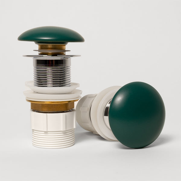 Alma 32mm Matte Green Ceramic Pop Up Waste