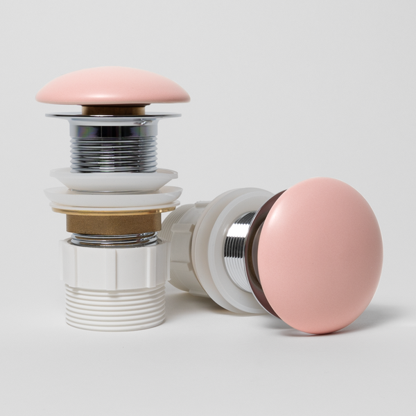 Alma 32mm Matte Pink Ceramic Pop Up Waste