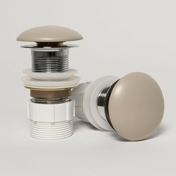 Alma 32mm Matte Ecru Sand Ceramic Pop Up Waste