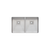 Oliveri Professional Series Double Bowl Undermount Sink Stainless Steel