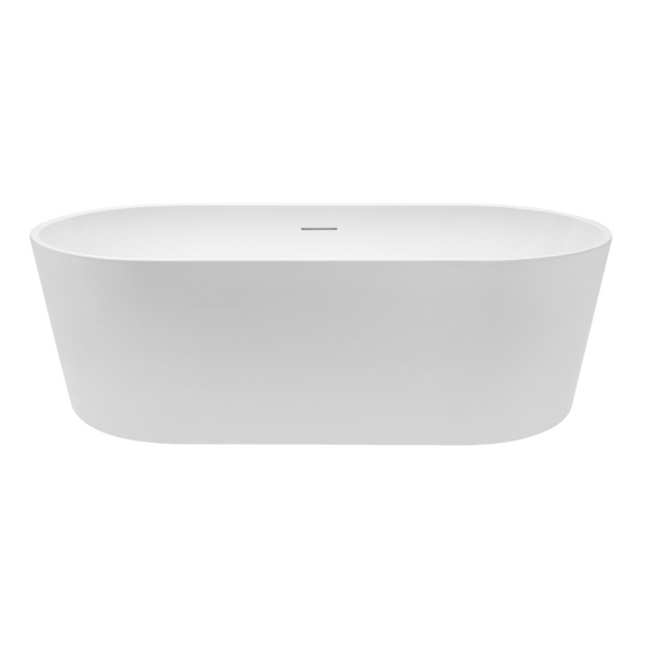 Decina Prezzo 1700mm Freestanding Bath with Integrated Overflow Gloss White