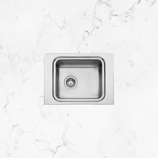 Oliveri Puro Single Bowl Topmount Care Sink Stainless Steel