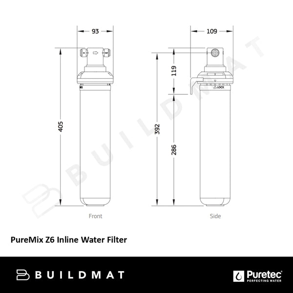 Puretec PureMix Z6 Inline Water Filter
