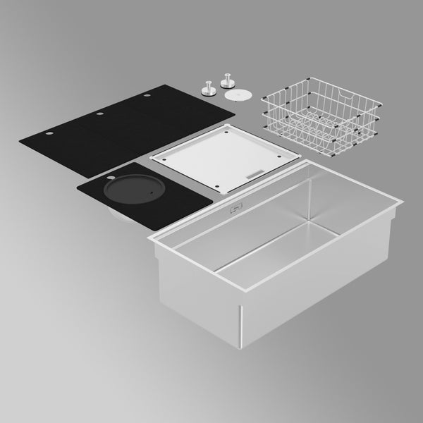 Abey Boutique Piazza Plus Bowl Large Bowl Stainless Steel