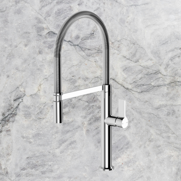 Phoenix Prize Flexible Coil Sink Mixer 220mm Chrome