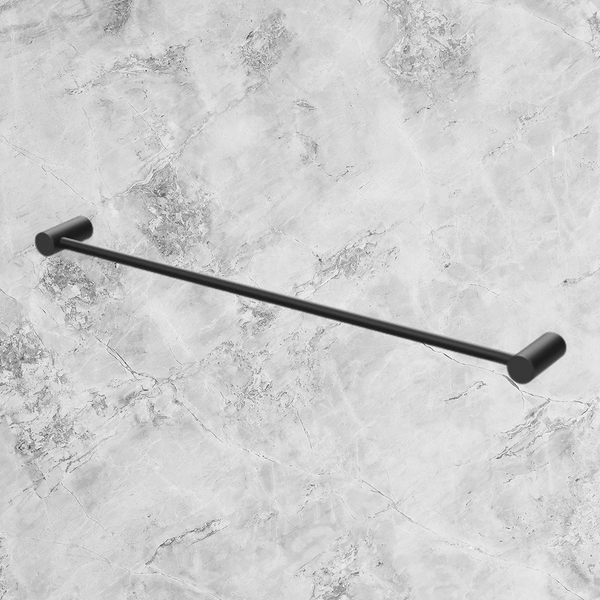 Phoenix Vivid Slimline Single Towel Rail 600mm Matte Black