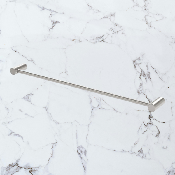 Phoenix Vivid Slimline Single Towel Rail 600mm Brushed Nickel