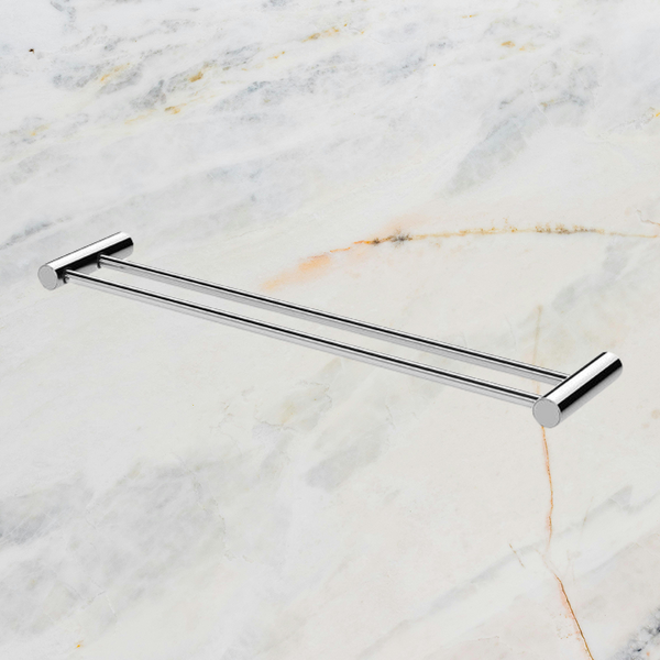 Phoenix Vivid Slimline Double Towel Rail 600mm Chrome