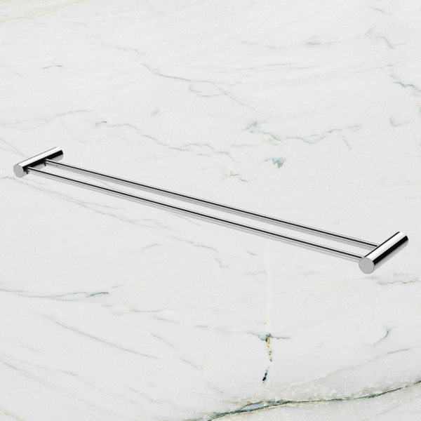 Phoenix Vivid Slimline Double Towel Rail 800mm Chrome