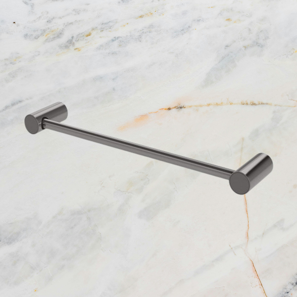 Phoenix Vivid Slimline Hand Towel Rail 350mm Brushed Carbon