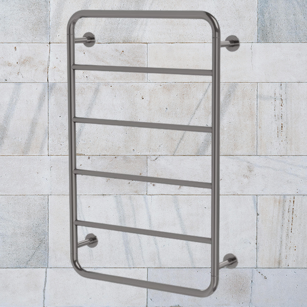 Phoenix Vivid Slimline Towel Ladder 800 X 500mm Brushed Carbon