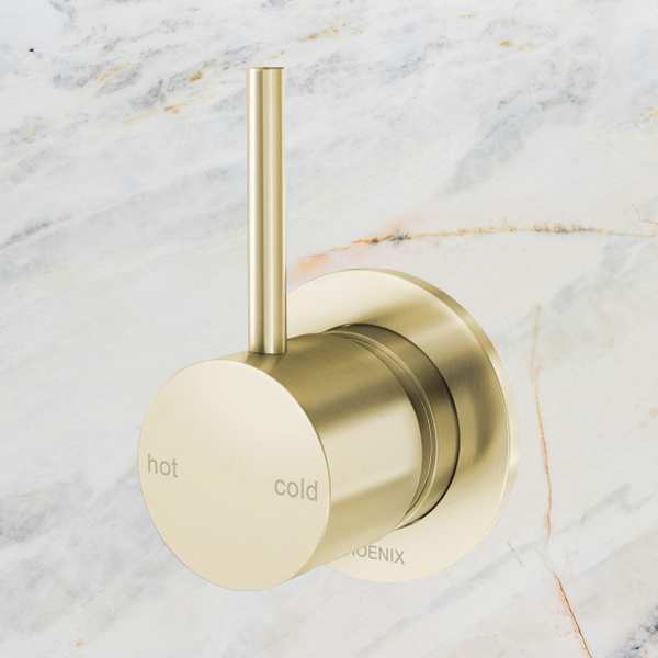 Phoenix Vivid Slimline Up Shower / Wall Mixer Brushed Gold