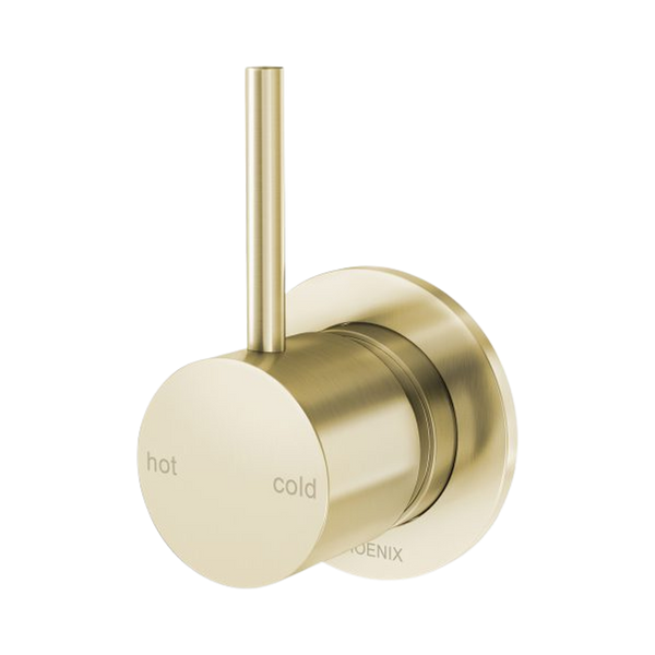 Phoenix Vivid Slimline Up Shower / Wall Mixer Brushed Gold