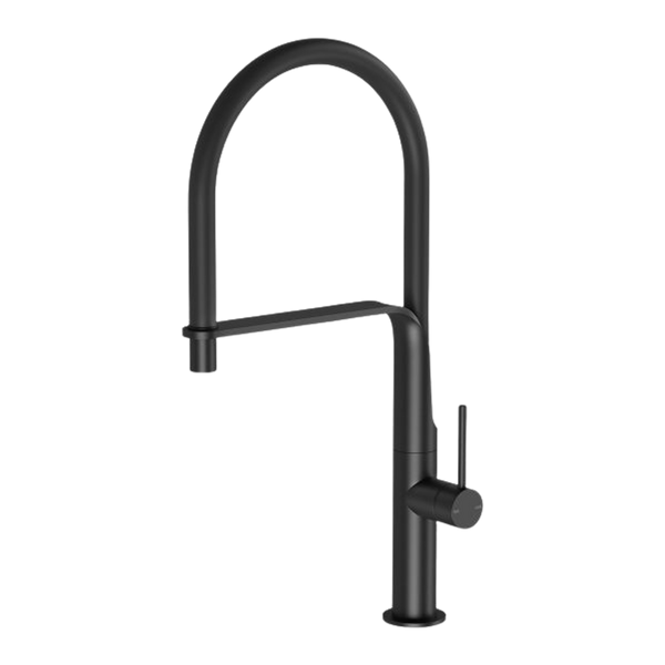Phoenix Vido Flexible Hose Sink Mixer 200mm Matte Black