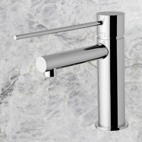 Phoenix Vivid Slimline Basin Mixer with Extended Lever Chrome