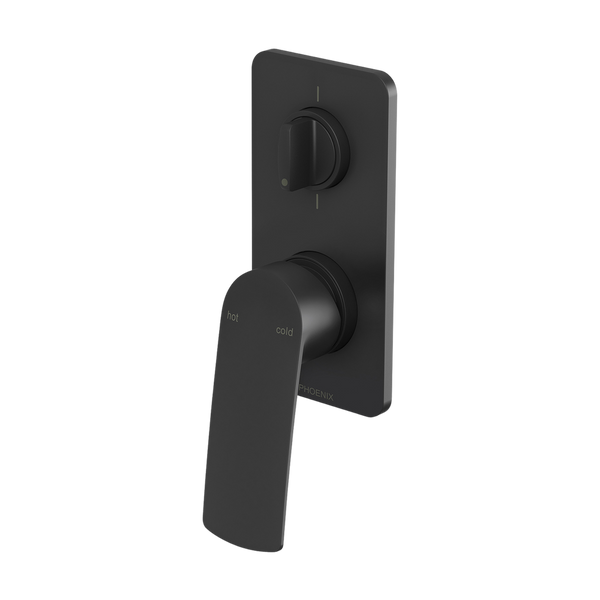Phoenix Mekko SwitchMix Shower / Bath Diverter Mixer Matte Black (Fit Off Kit) Lead Free