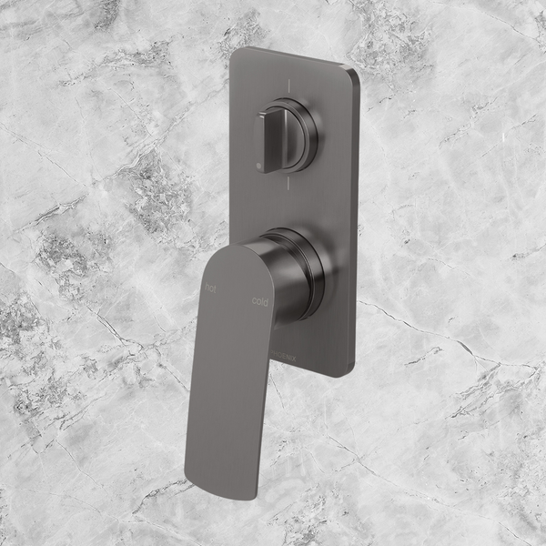 Phoenix Mekko SwitchMix Shower / Bath Diverter Mixer Brushed Carbon (Complete Kit)