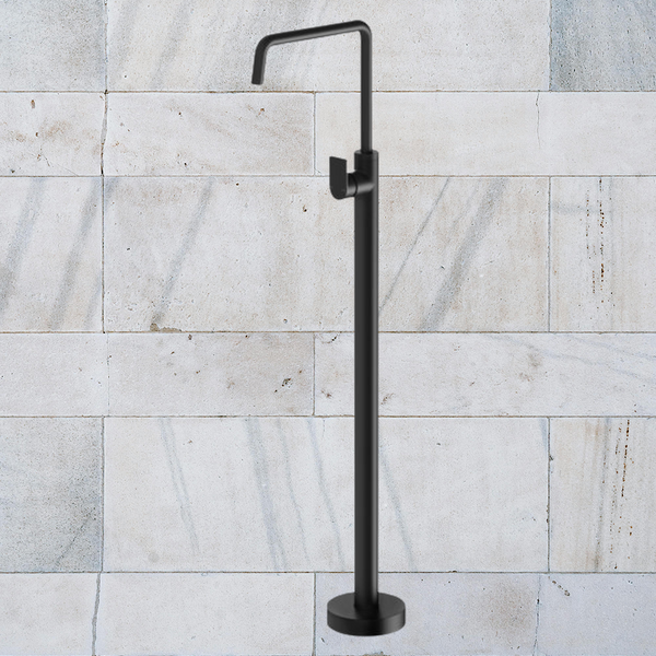 Phoenix Mekko Floor Mounted Bath Mixer Matte Black