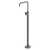 Phoenix Mekko Floor Mounted Bath Mixer Brushed Carbon