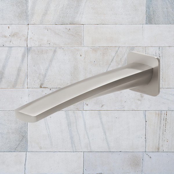 Phoenix Mekko Wall Basin Outlet 200mm Brushed Nickel