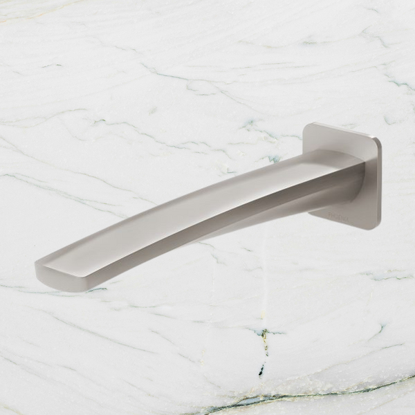 Phoenix Mekko Wall Bath Outlet 200mm Brushed Nickel