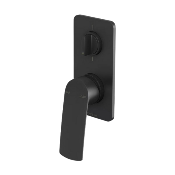 Phoenix Mekko Shower / Bath Diverter Mixer Matte Black