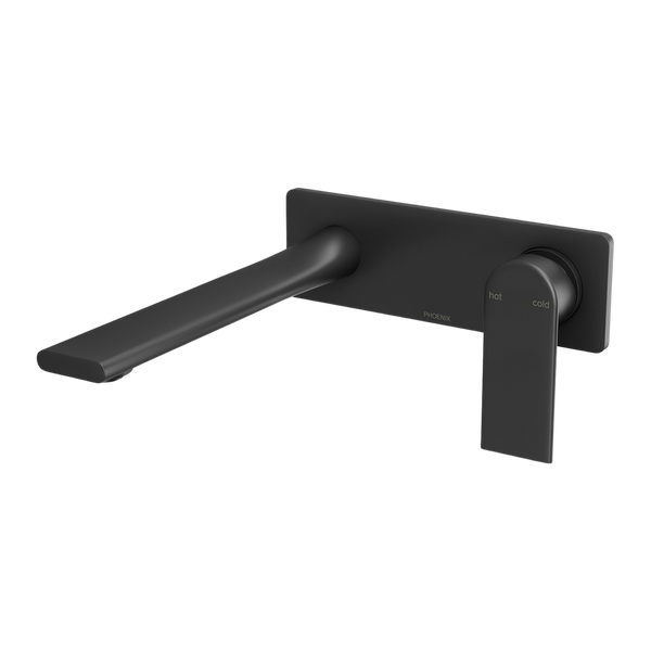 Phoenix Teel SwitchMix Wall Basin / Bath Mixer Set 200mm Fit-Off Kit Lead Free Matte Black