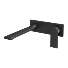 Phoenix Teel SwitchMix Wall Basin / Bath Mixer Set 200mm Fit-Off Kit Lead Free Matte Black