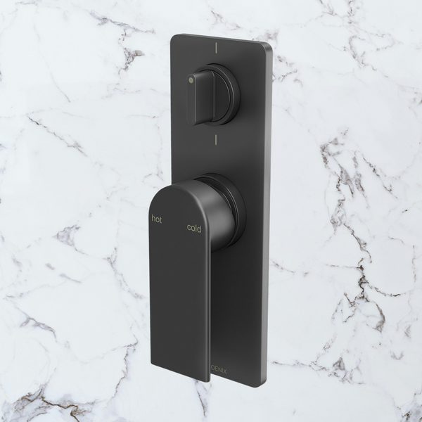 Phoenix Teel SwitchMix Shower / Bath Diverter Mixer Fit-Off Kit  Matte Black