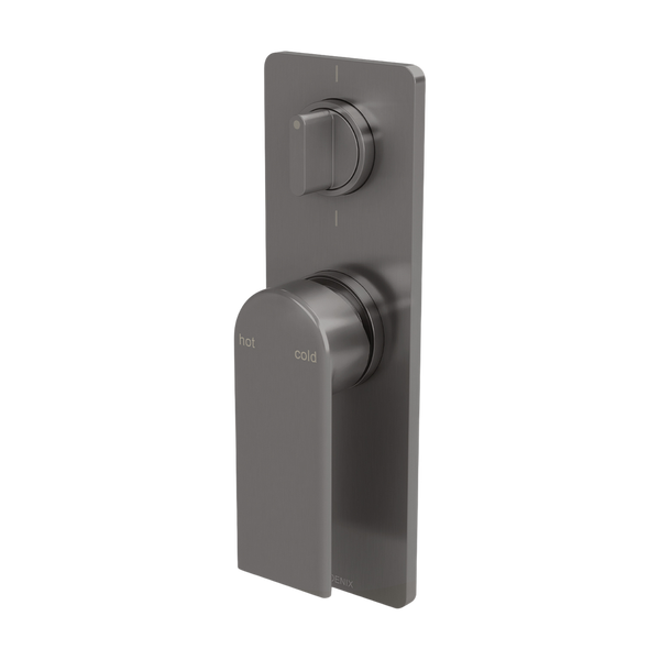 Phoenix Teel SwitchMix Shower / Bath Diverter Mixer Brushed Carbon (Complete Kit)