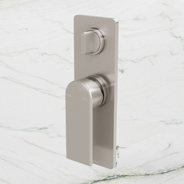 Phoenix Teel SwitchMix Shower / Bath Diverter Mixer Fit-Off Kit  Brushed Nickel