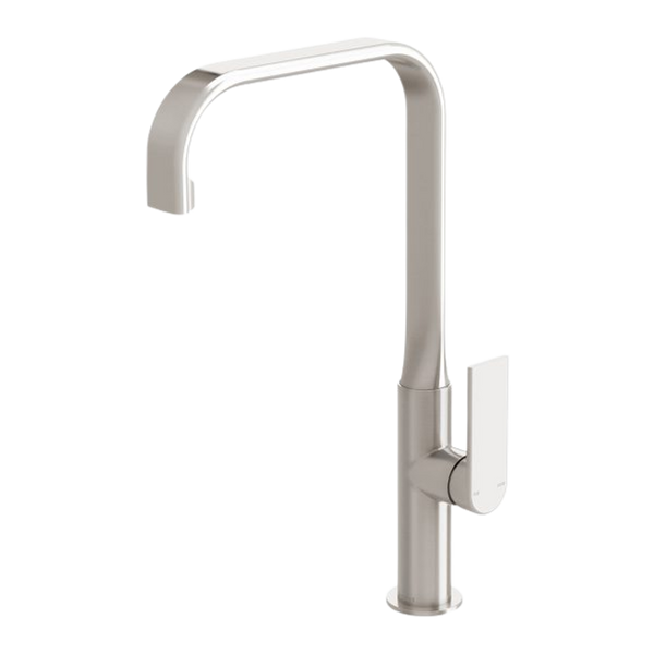 Phoenix Teel Sink Mixer 200mm Squareline Brushed Nickel