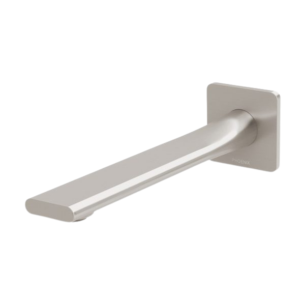 Phoenix Teel Wall Basin Outlet 200mm Brushed Nickel
