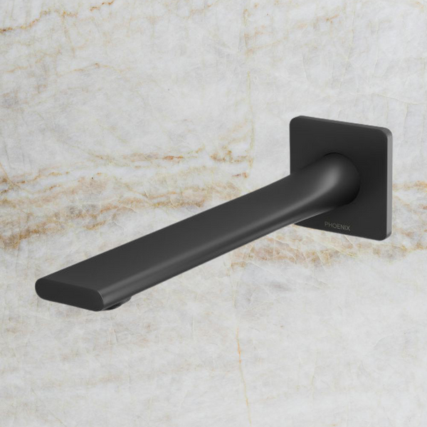 Phoenix Teel Wall Bath Outlet 200mm Lead Free Matte Black